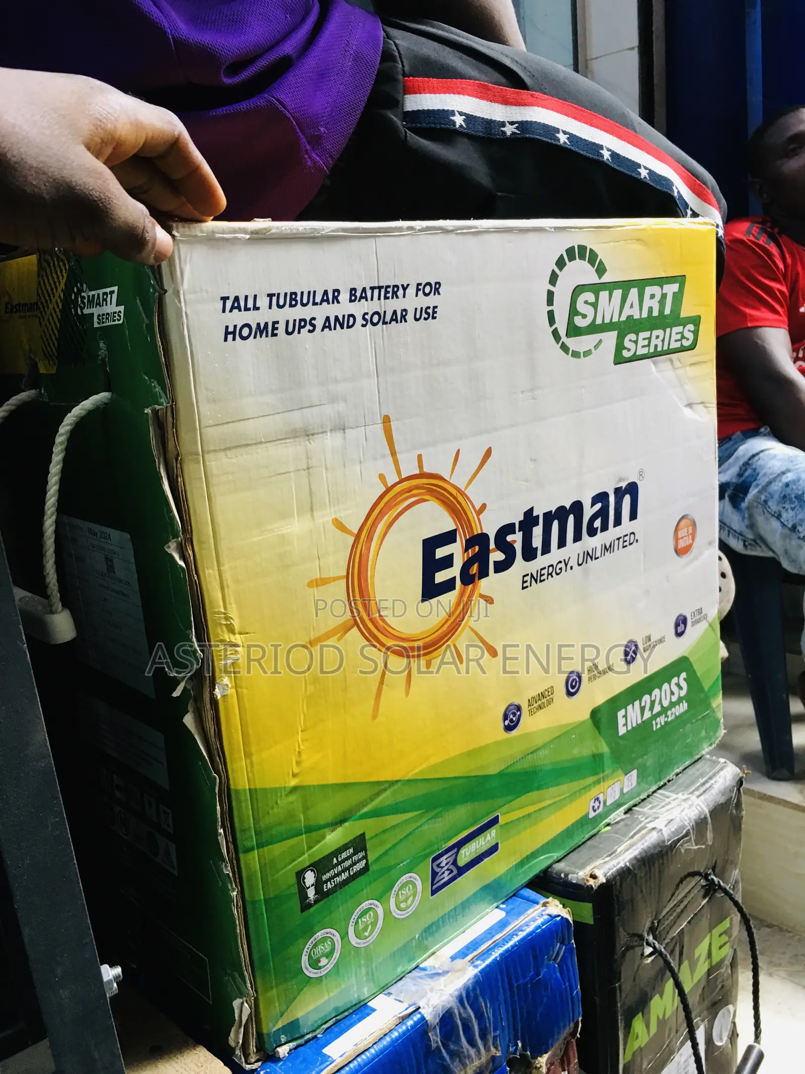 220amhs 12volts Eastman Solar Tubular Battery