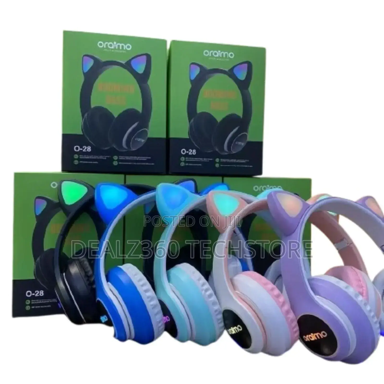 Oraimo O-28 Cat Bluetooth Headphones – Safe Sound, Long Battery