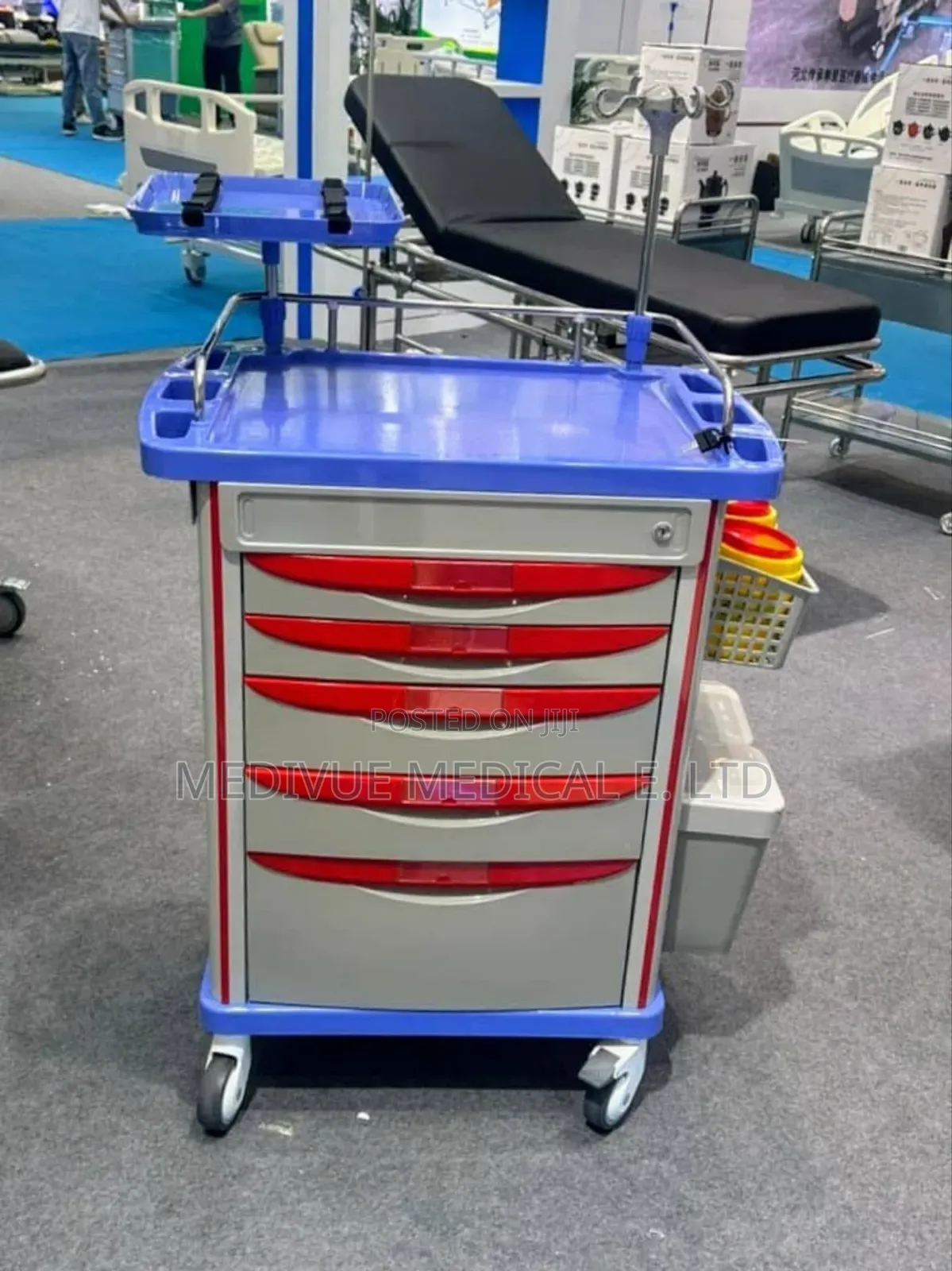 Medical Crash Cart With Trolley