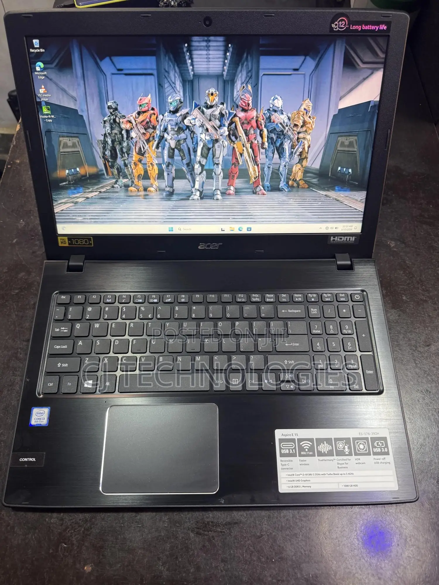 Laptop Acer Aspire E5-576 4GB Intel Core I3 SSD 128GB