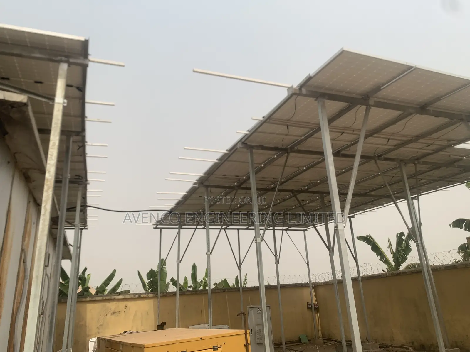 Fabrication of Solar Car Port ,Solar Steel Structure