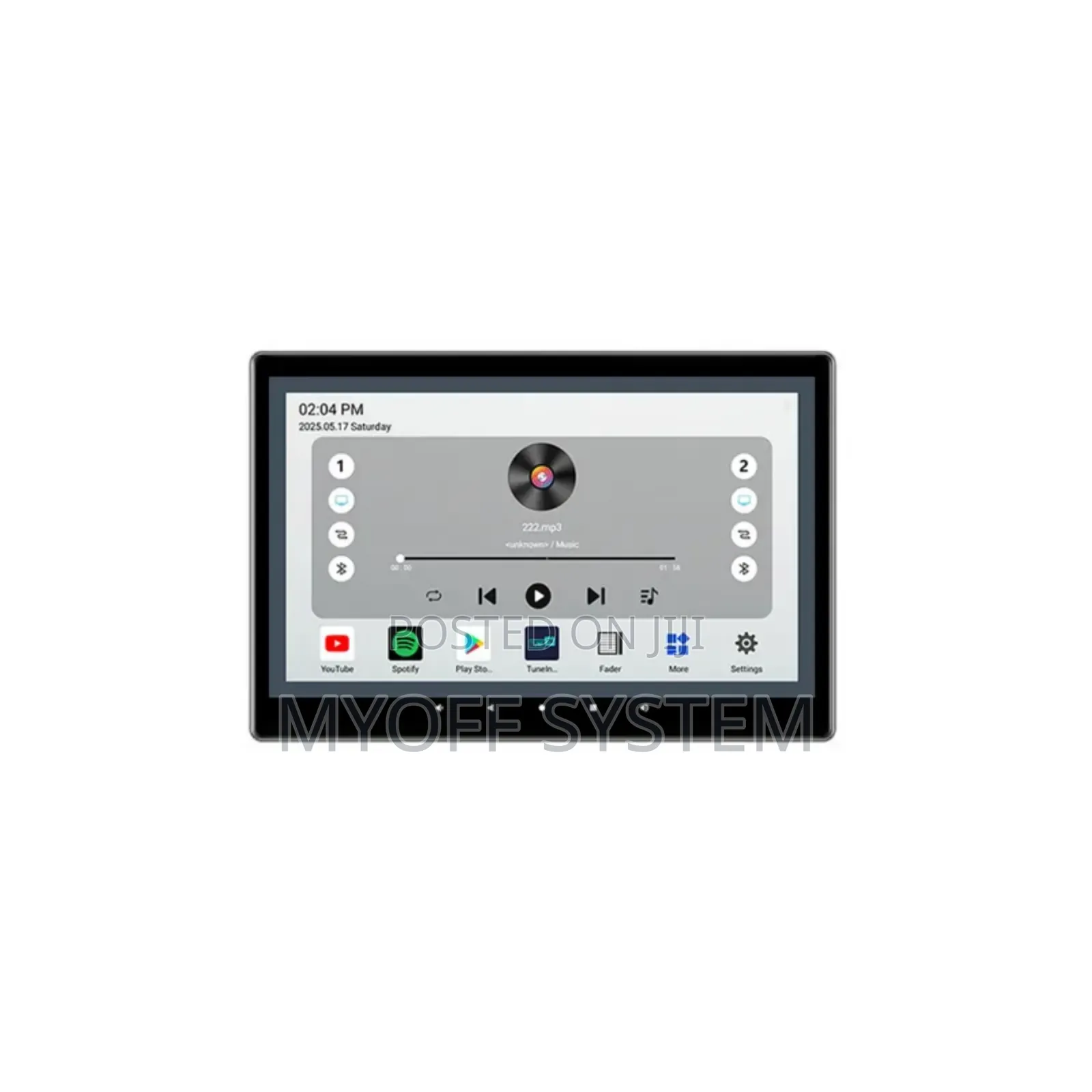 8 Inch Android 2 Zone Home Wall Amplifier