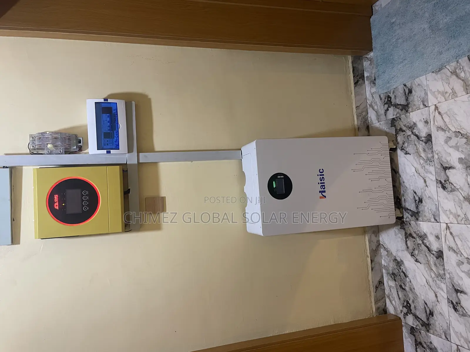 Haisic 15kwh+Sms 6.5kva Inverter +600 Watts Canadian Solar 8pcs