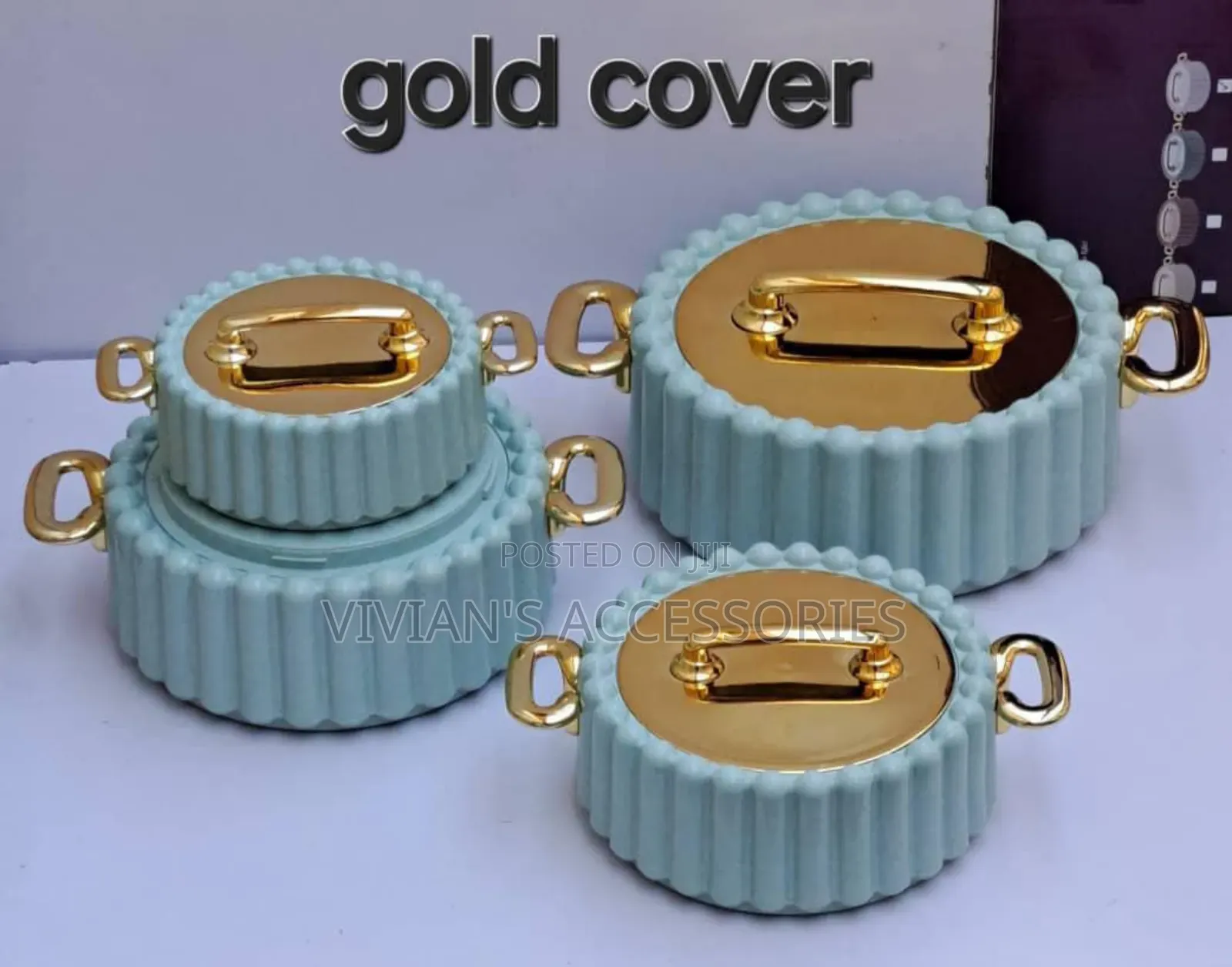 Gold Cover Food Warmer Set