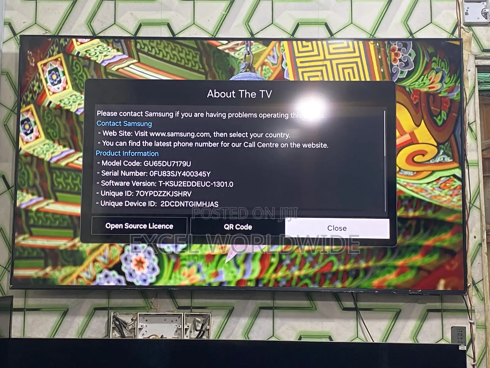 Samsung Crystal Uhd Tizen Ostm Smart Tv 65"Inches (2024) Model