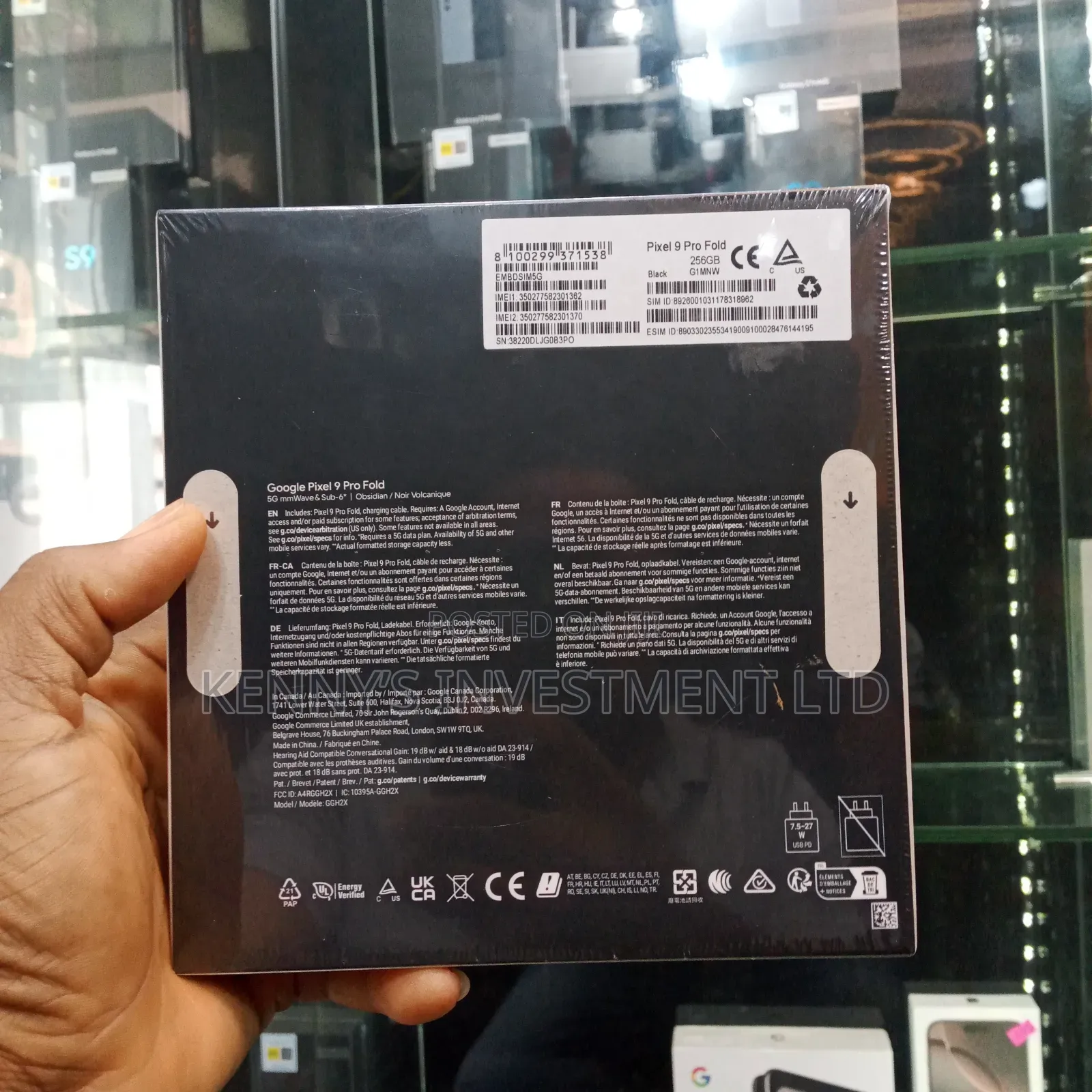 New Google Pixel 9 Pro Fold 256 GB Black