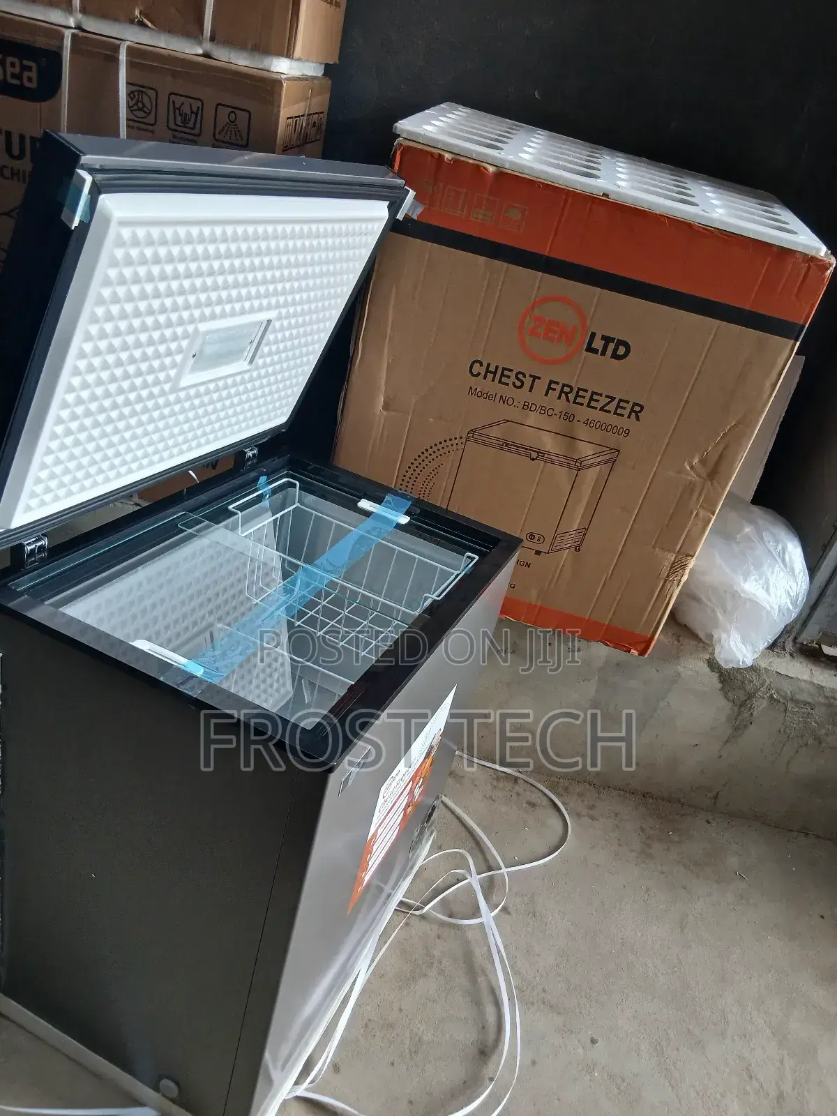 Brand Zen LTD 150liters Chest Freezer With Slideable Glasses