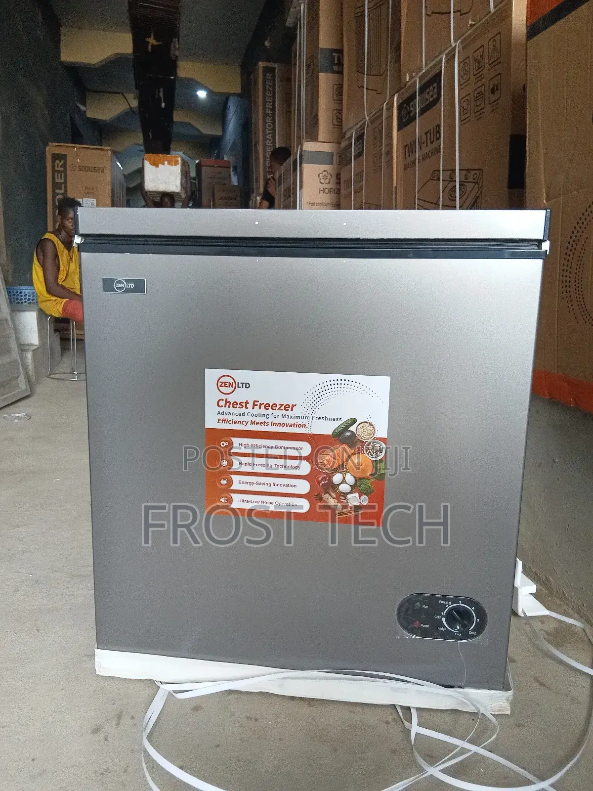 Brand Zen LTD 150liters Chest Freezer With Slideable Glasses