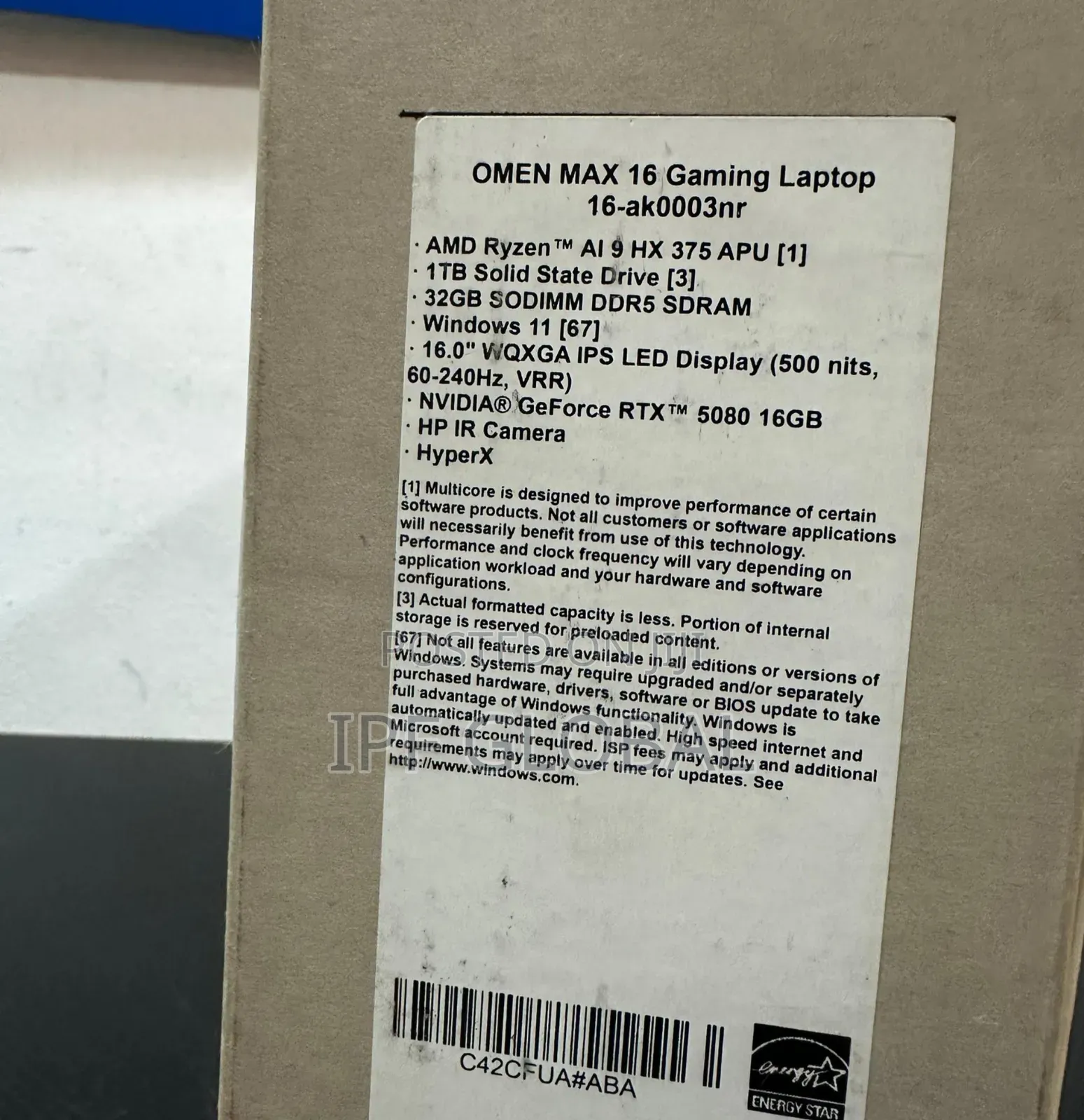 New Laptop HP Omen Max 16 32GB AMD Ryzen 9 SSD 1T