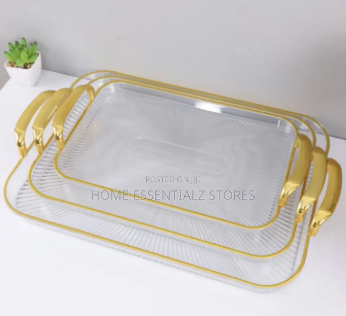 3 Pieces Serving Tray Set - Food Serving Trays