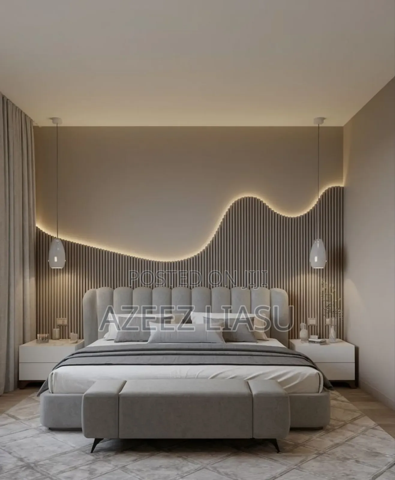 Azeez Furniture Upholstery Bed