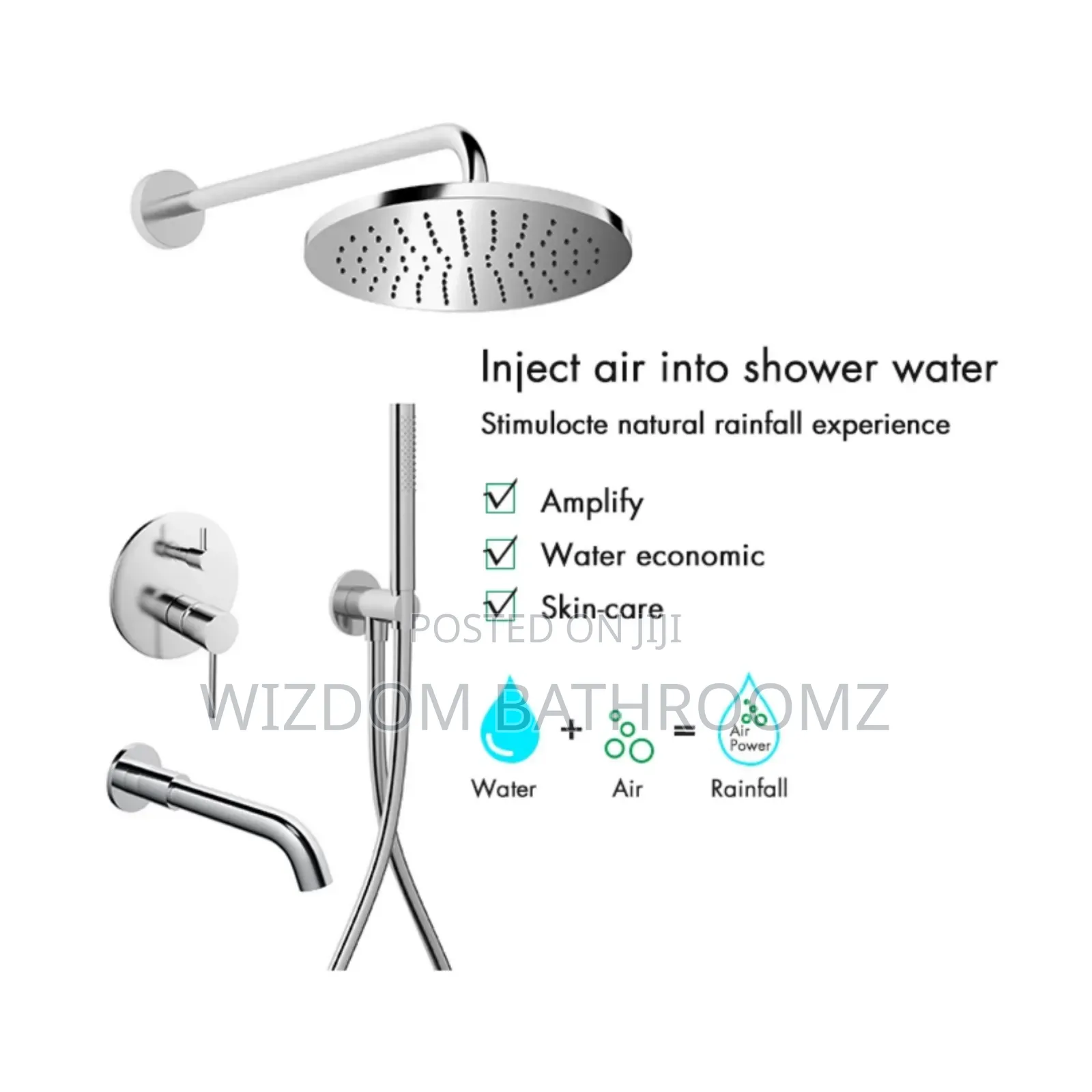 Concealed Round Shower Set