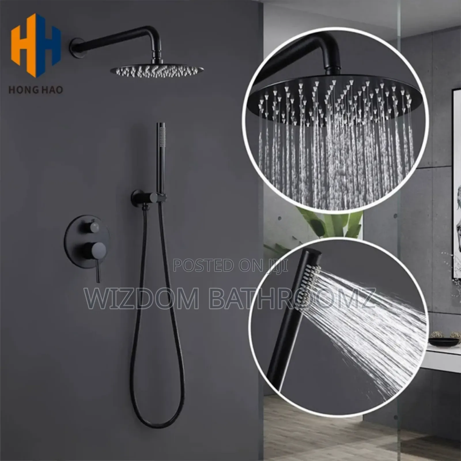 Concealed Round Shower Set