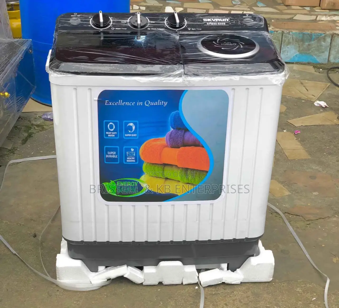 Skyrun Washing Machine 8kg Twin Tube