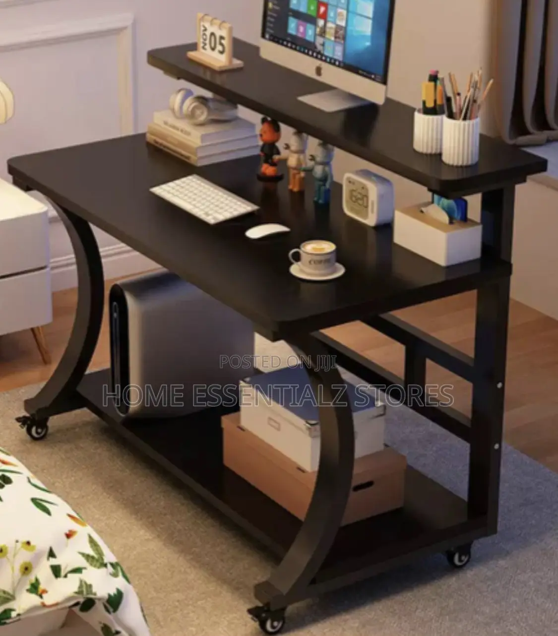 Solid Wood Computer Desktop Study Table - Laptop Table