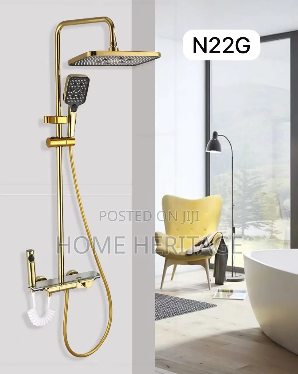 Gold Piano Shower
