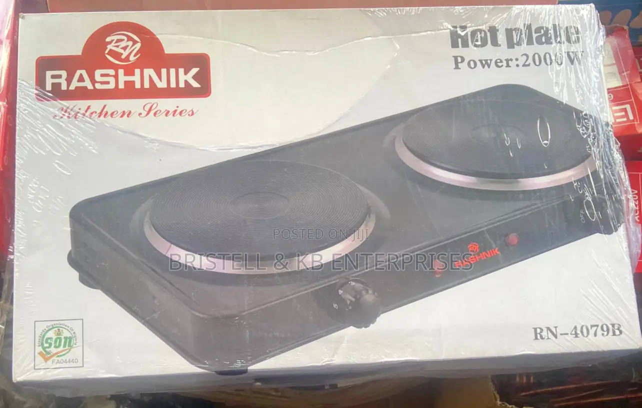 Rashnik Double Electric Hot Plate Stove for Cooking