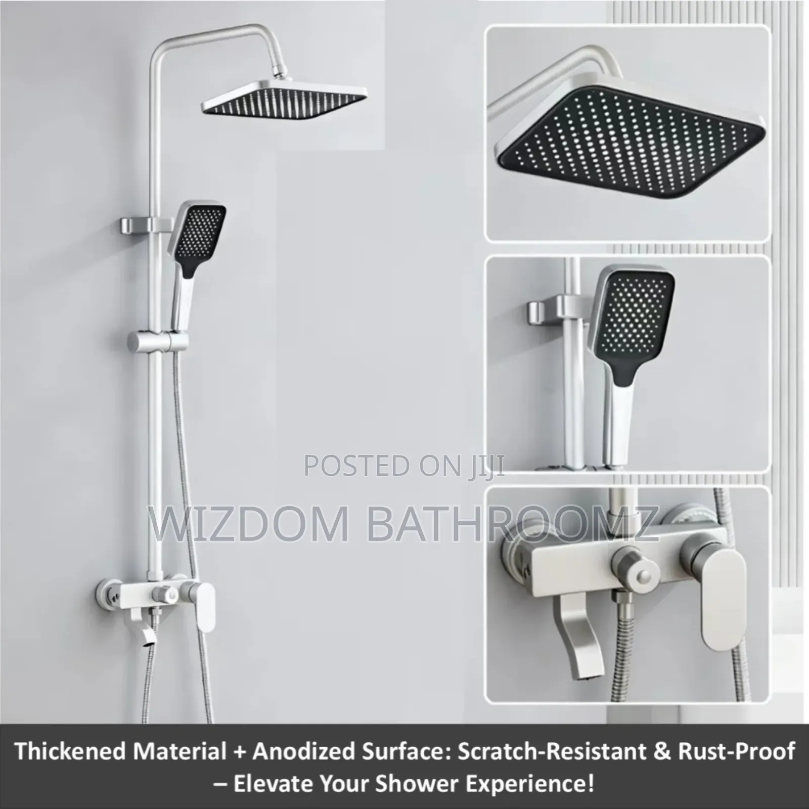 Aluminium Standing Shower Set