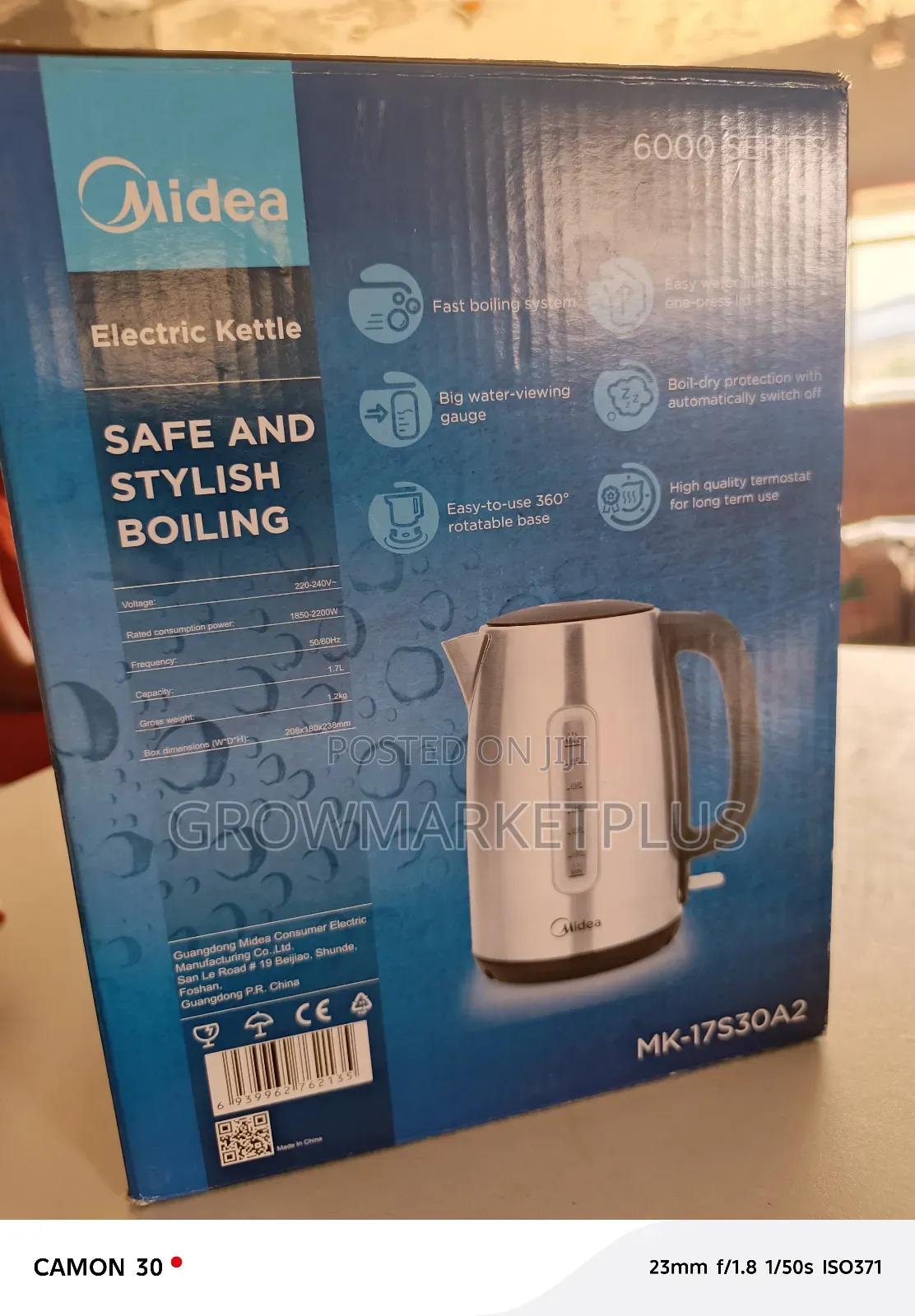 Mk‐17s30a2 Electric Kettle – 1.7l Stainless Steel