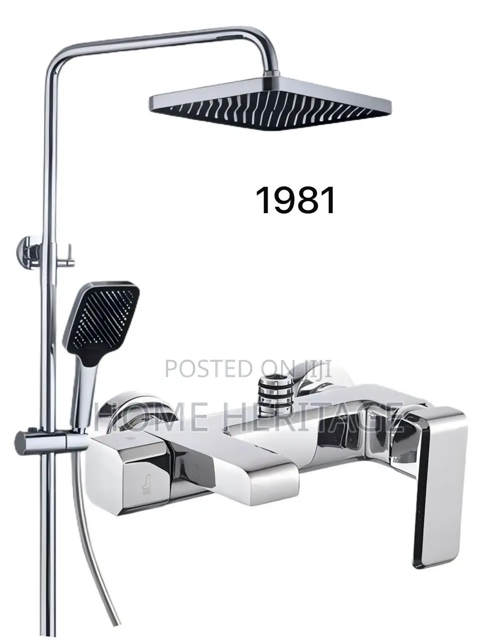 1981c Black Standing Shower