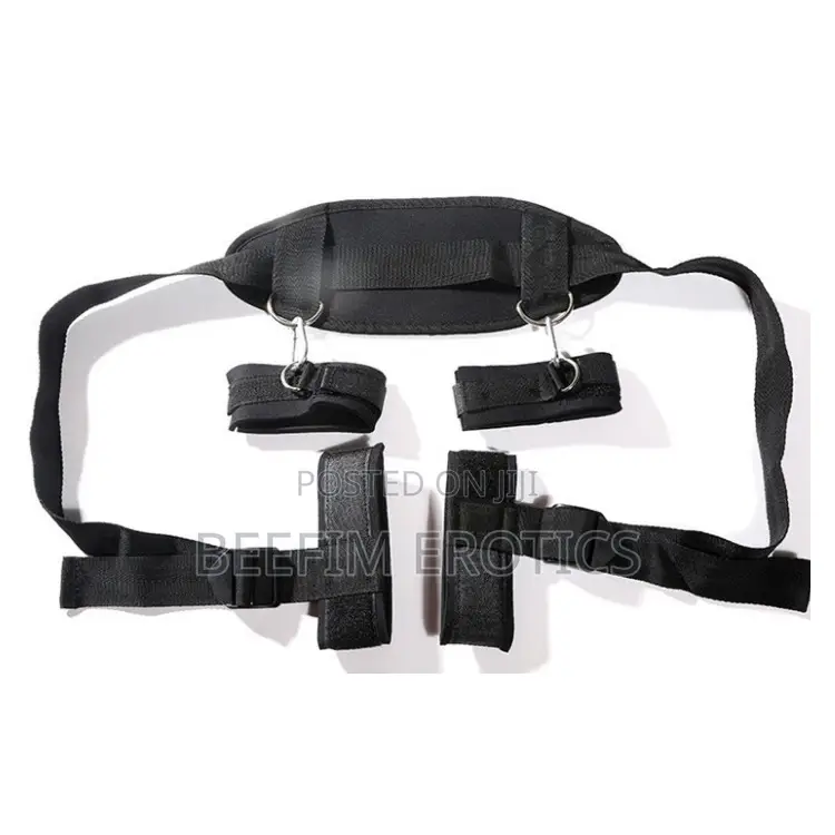 Bondage Leather Belt Leg Spread BDSM Kit