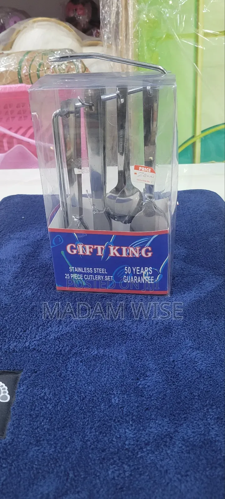 Cutlery Set ( Gift King ) Stainless Steel. 25 Piece Cutlery Set