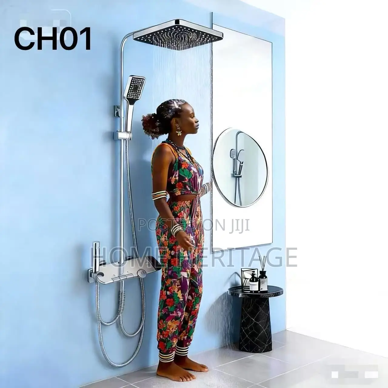 Chrome Pianos Standing Shower