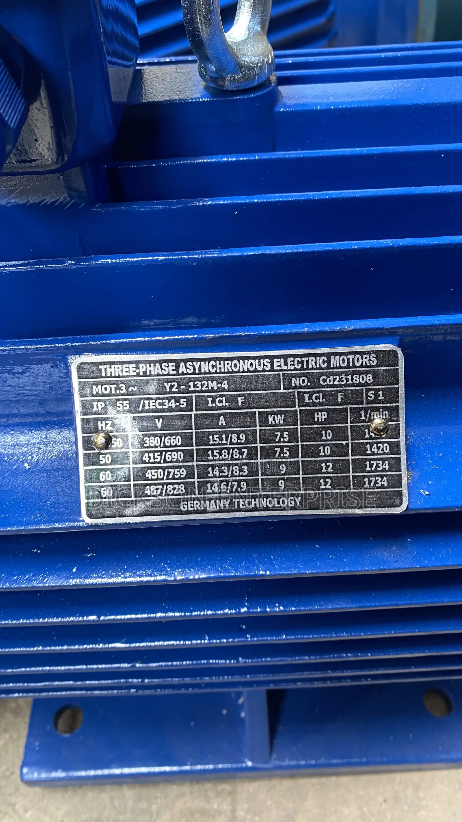 High Quality 7.5kw 10hp 1400rpm Three Phase Electric Motor