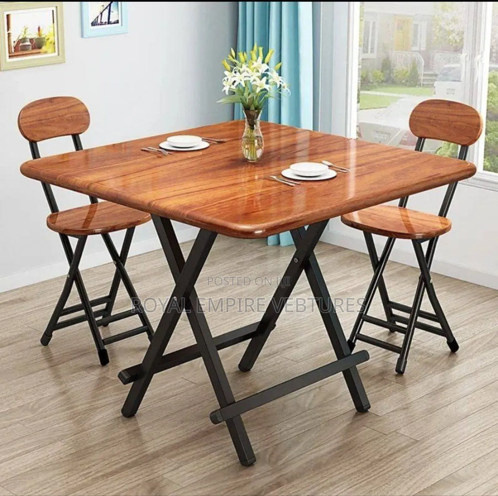 70x70cm Table With 2 Chairs