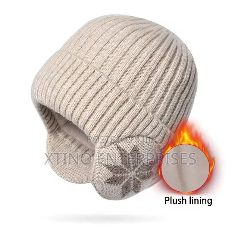 Winter Knitted Hat for Men Women Outdoor Ear Beanie Brand New