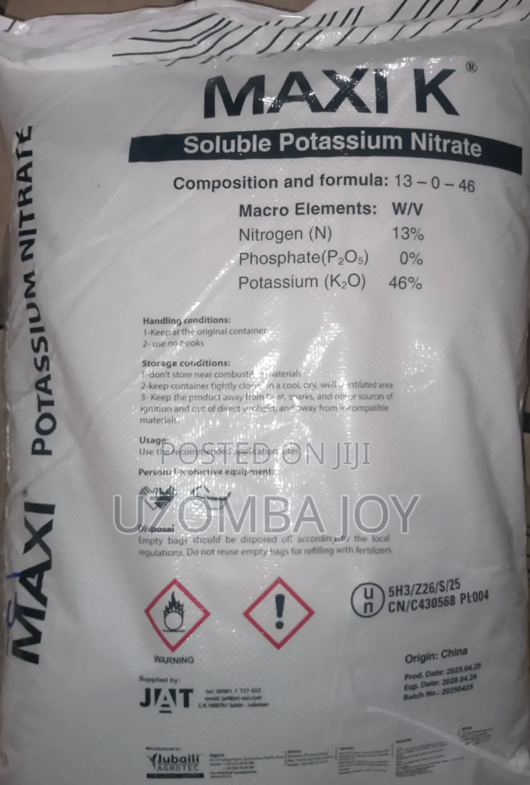 Potassium Nitrate Jubaili 25kg