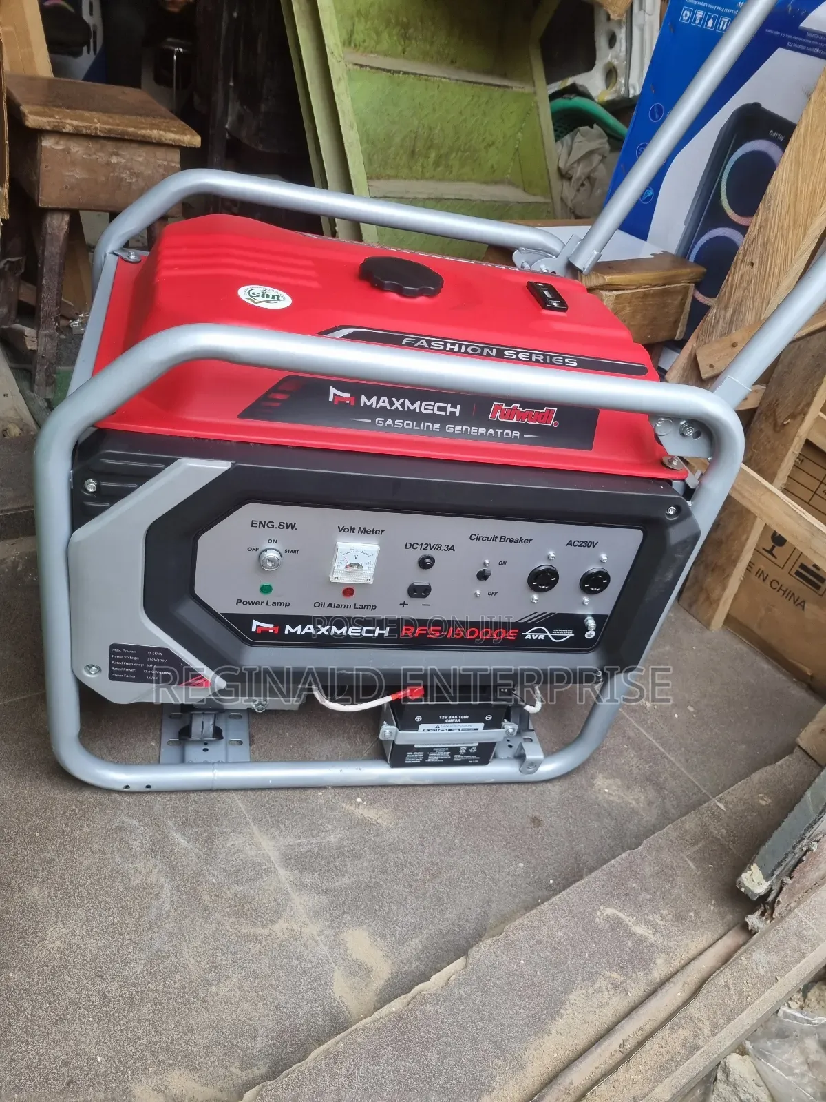 Maxmech Model 15000et Petrol Generator, 12kva