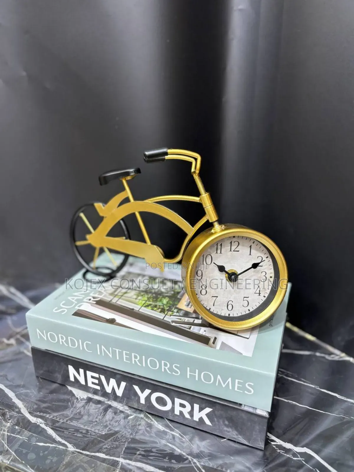 Twist Bike Clock/Post Master Bicycle Clock . Top of the Line Decor