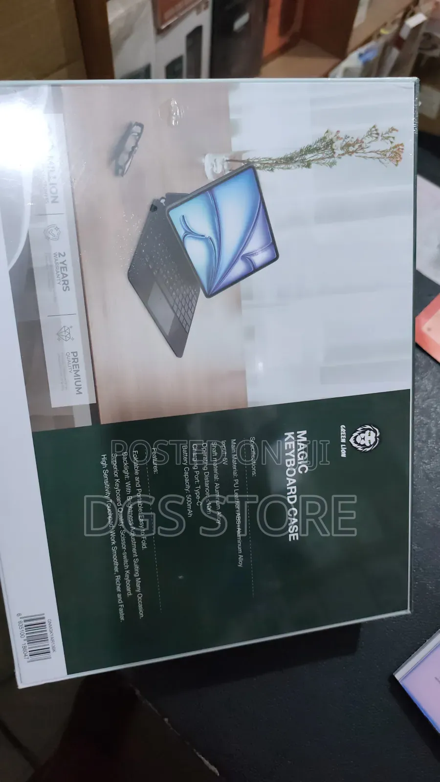 Green Lion Magic Keyboard Case for iPad Air 13" 2024/2025, Pro 12.9"