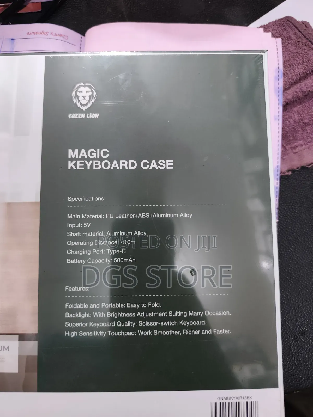 Green Lion Magic Keyboard Case for iPad Air 13" 2024/2025, Pro 12.9"