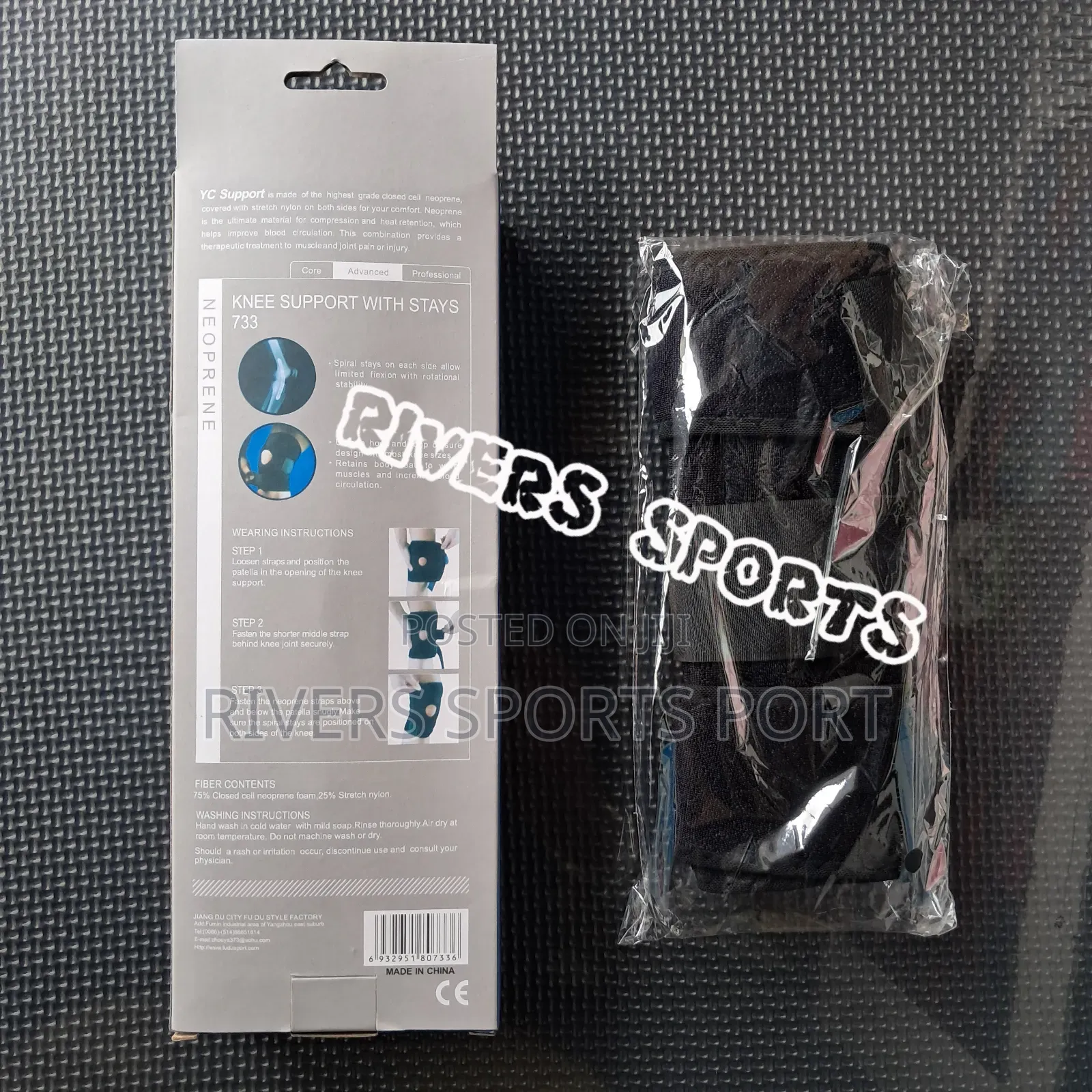 Neoprene Knee Brace / Support With Stays
