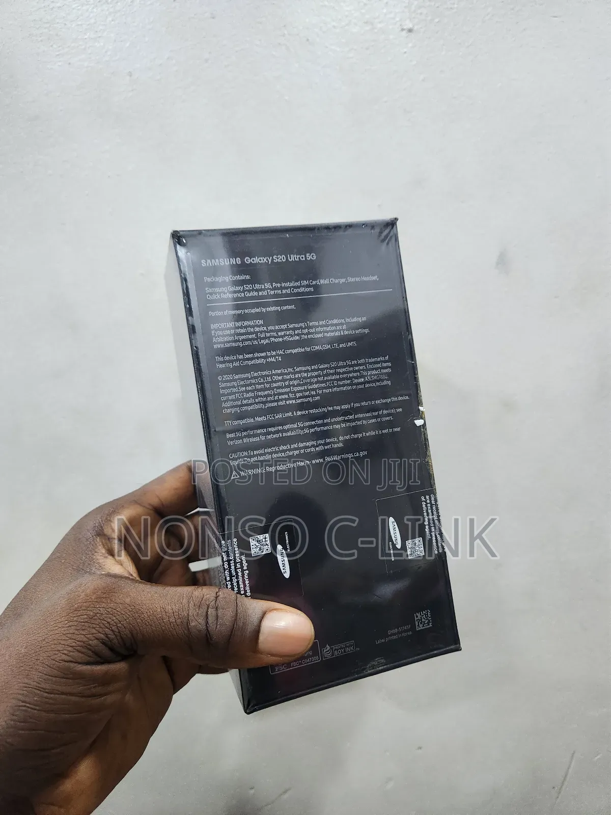 New Samsung Galaxy S20 Ultra 5G 256 GB Black