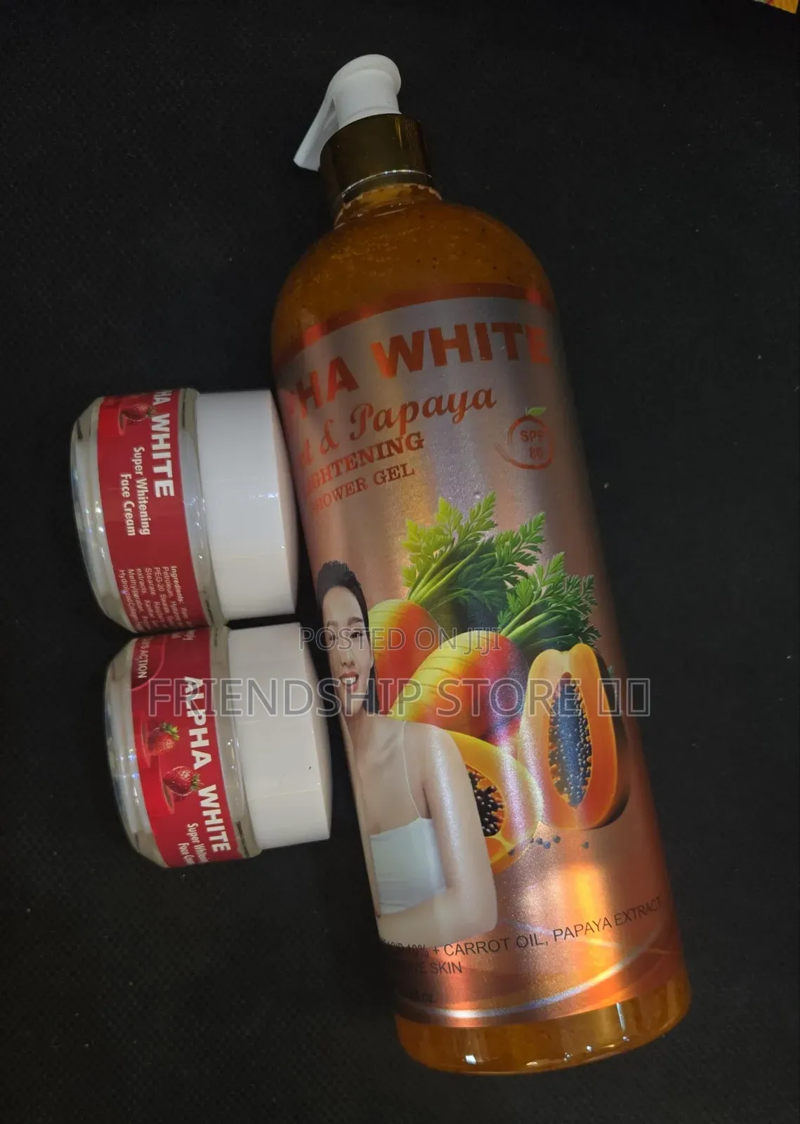 Alpha White Body Soap and Face Cream