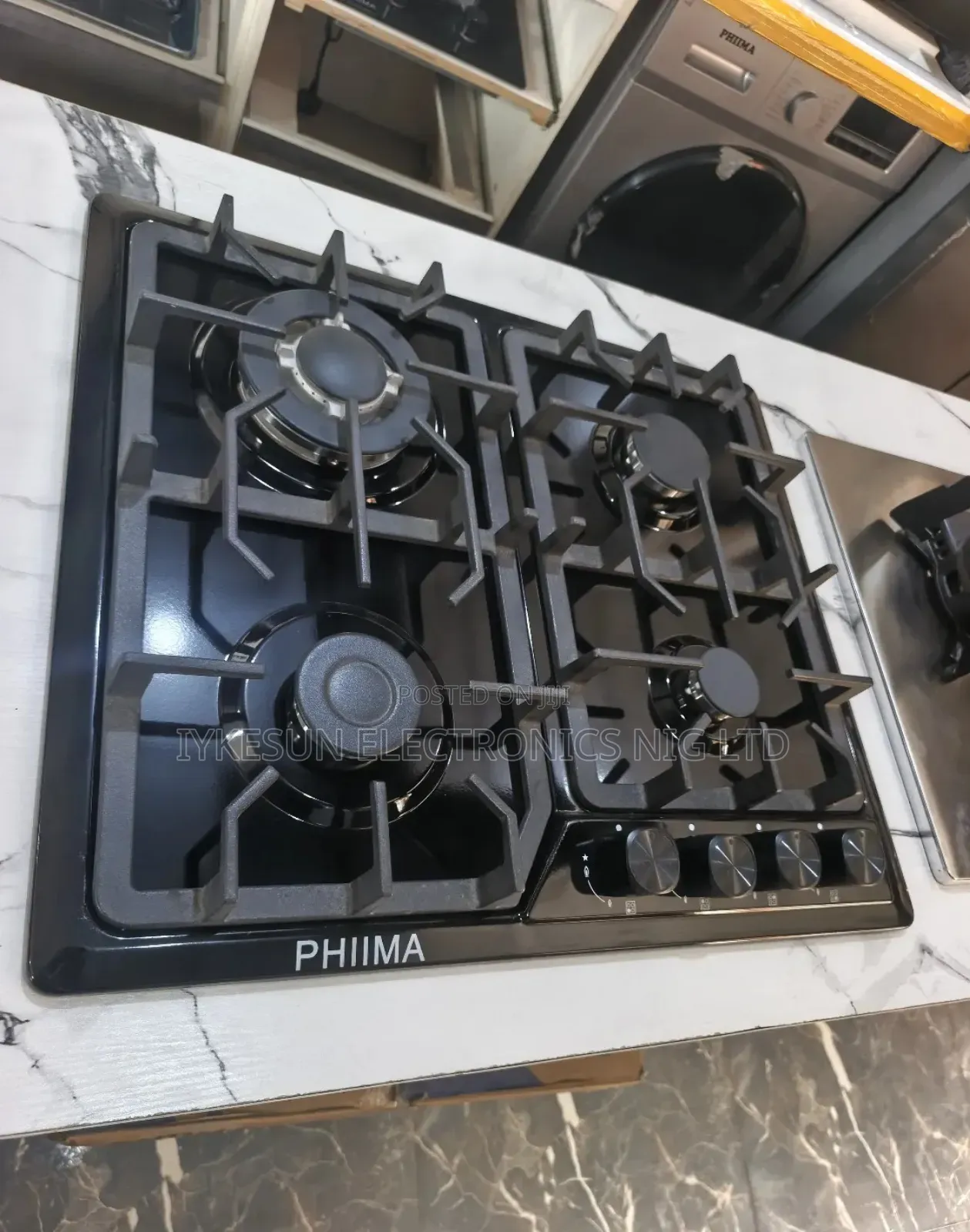 Original Phiima German Technology Inbuilt 4 Burnes Stainless Steel Gas