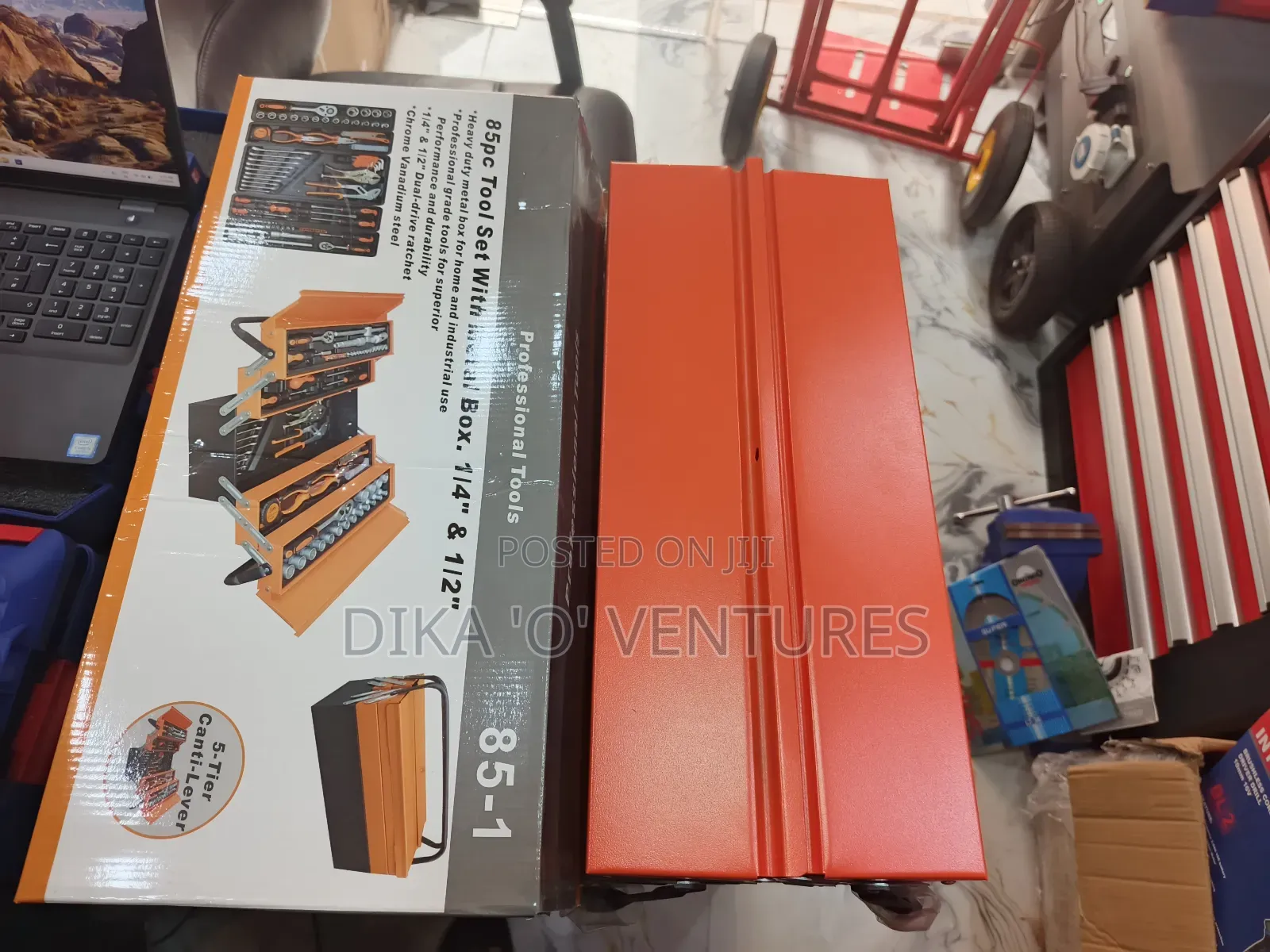 85pcs Portable Folding Tools Box Set Car