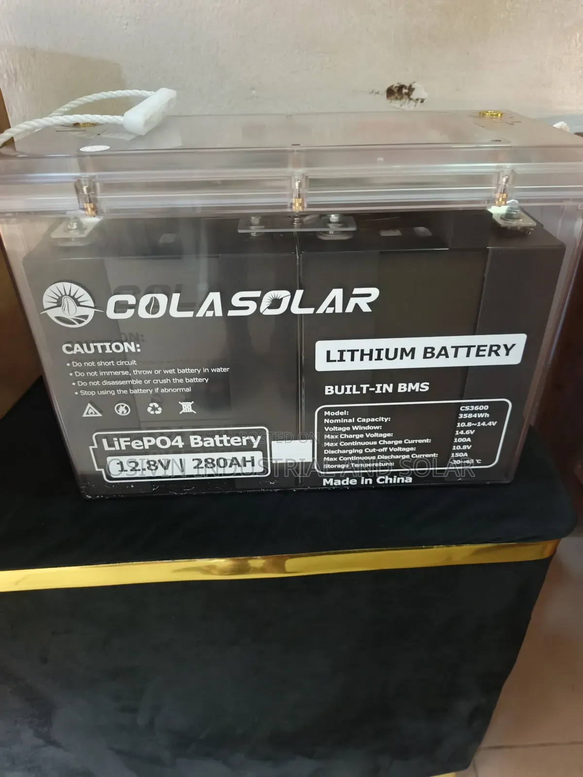 280a 12v Colasolar Lifepo4 Lithium Iron Battery