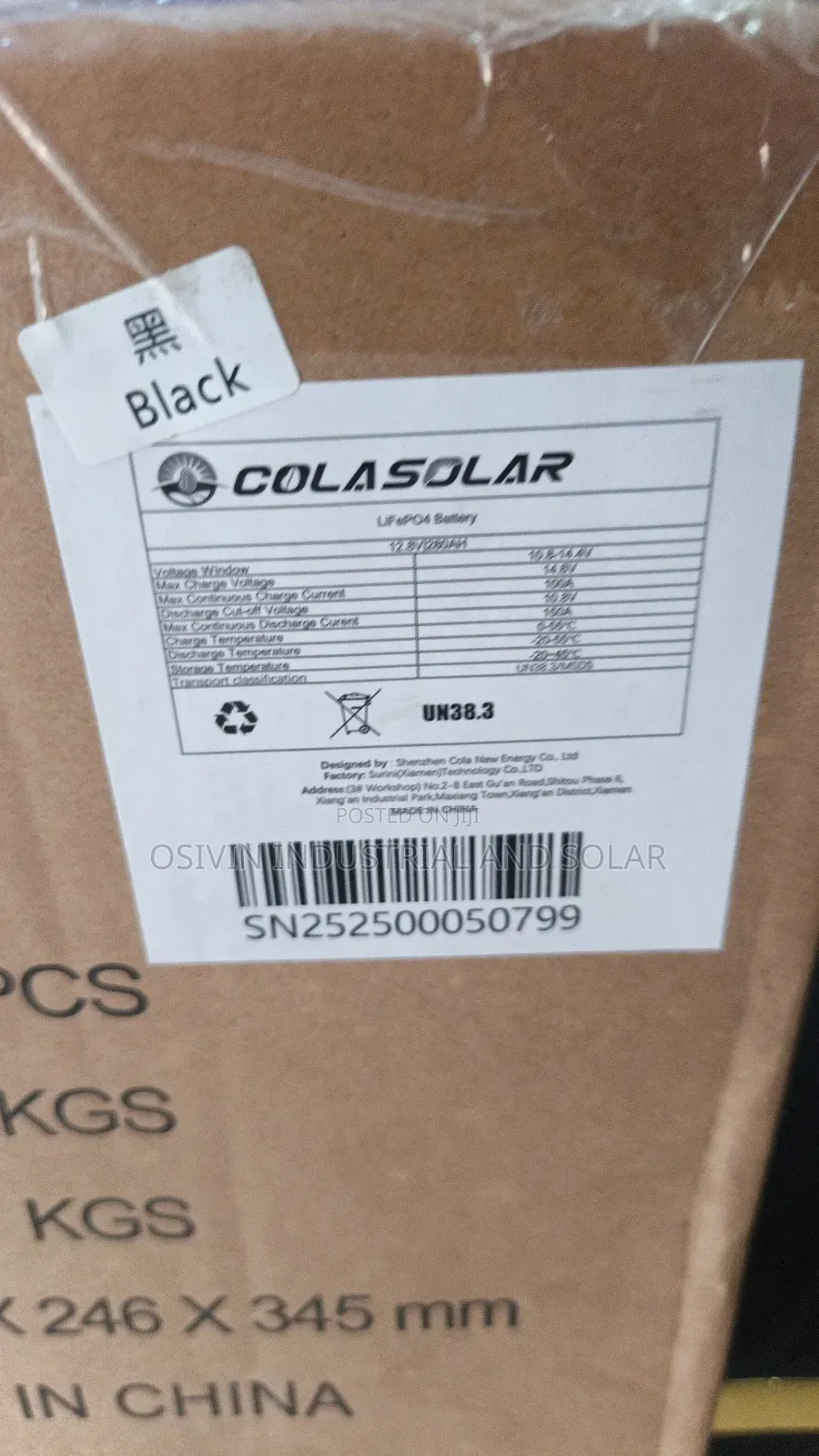 280a 12v Colasolar Lifepo4 Lithium Iron Battery