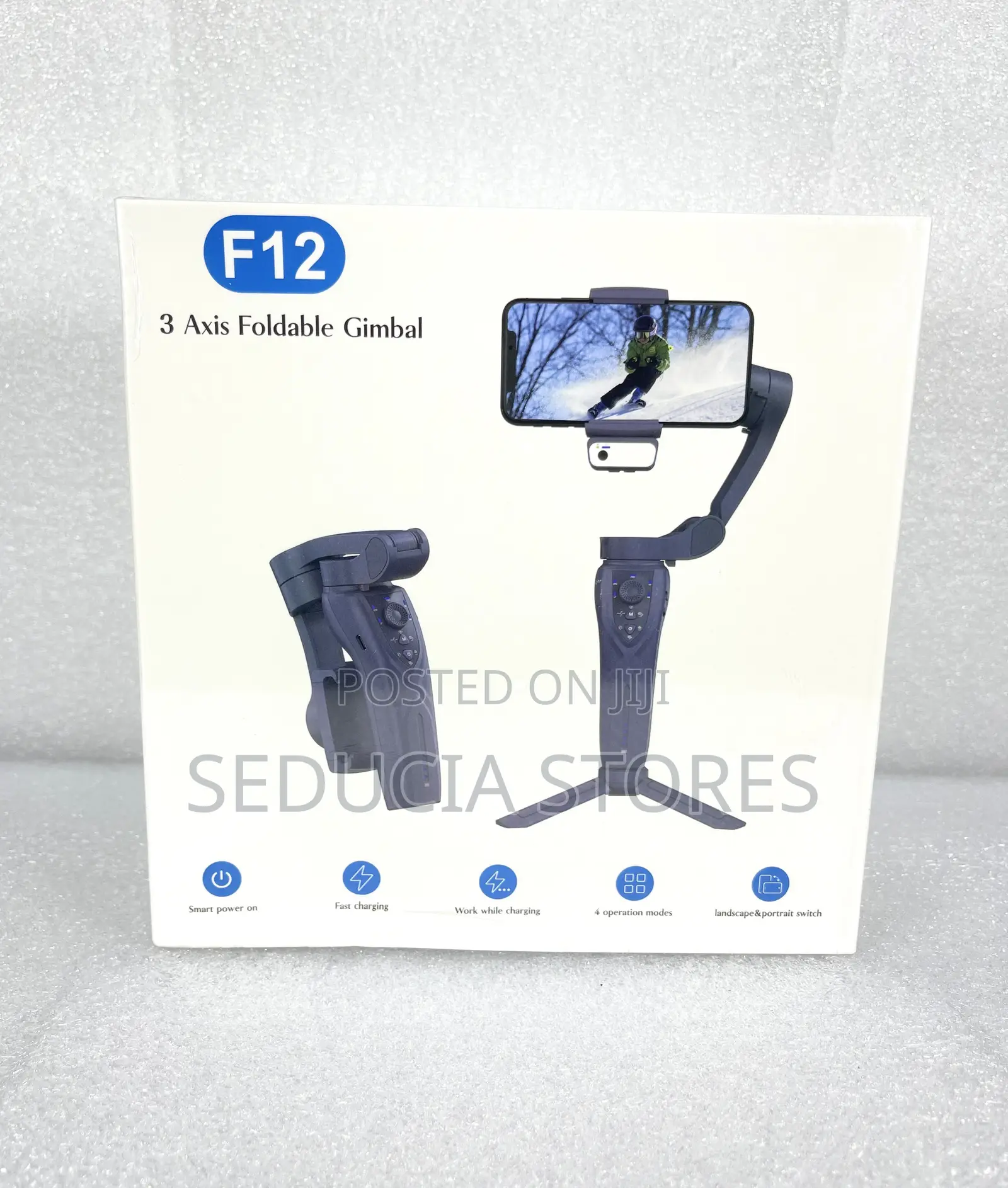 F12 Foldable 3 Axis Gimbal Stabilizer for Smart Phones