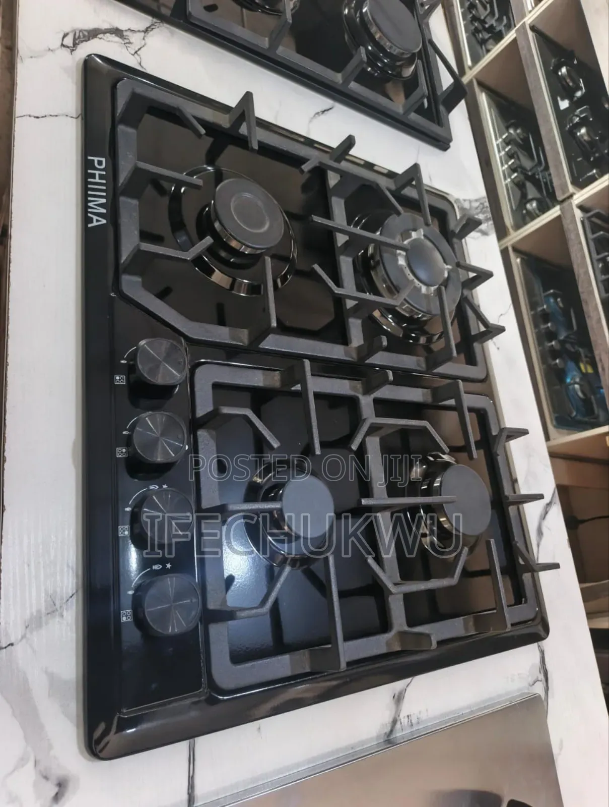 Original Phiima Inbuilt Luxury 4 Burners Built-in Stainless Gas Cooker