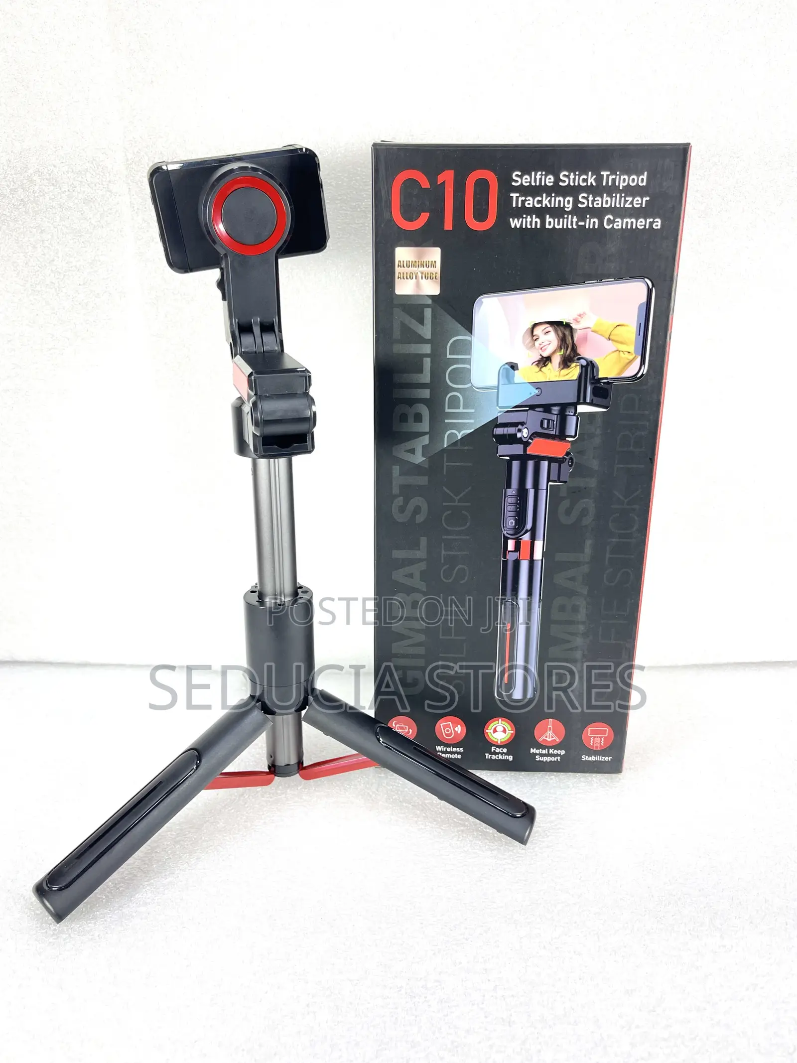 C10 Ai Gimbal Selfie Stick Tracking Stabilizer Tripod