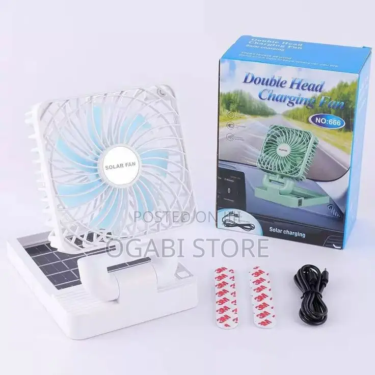 Single-head Rechargeable Solar Fan