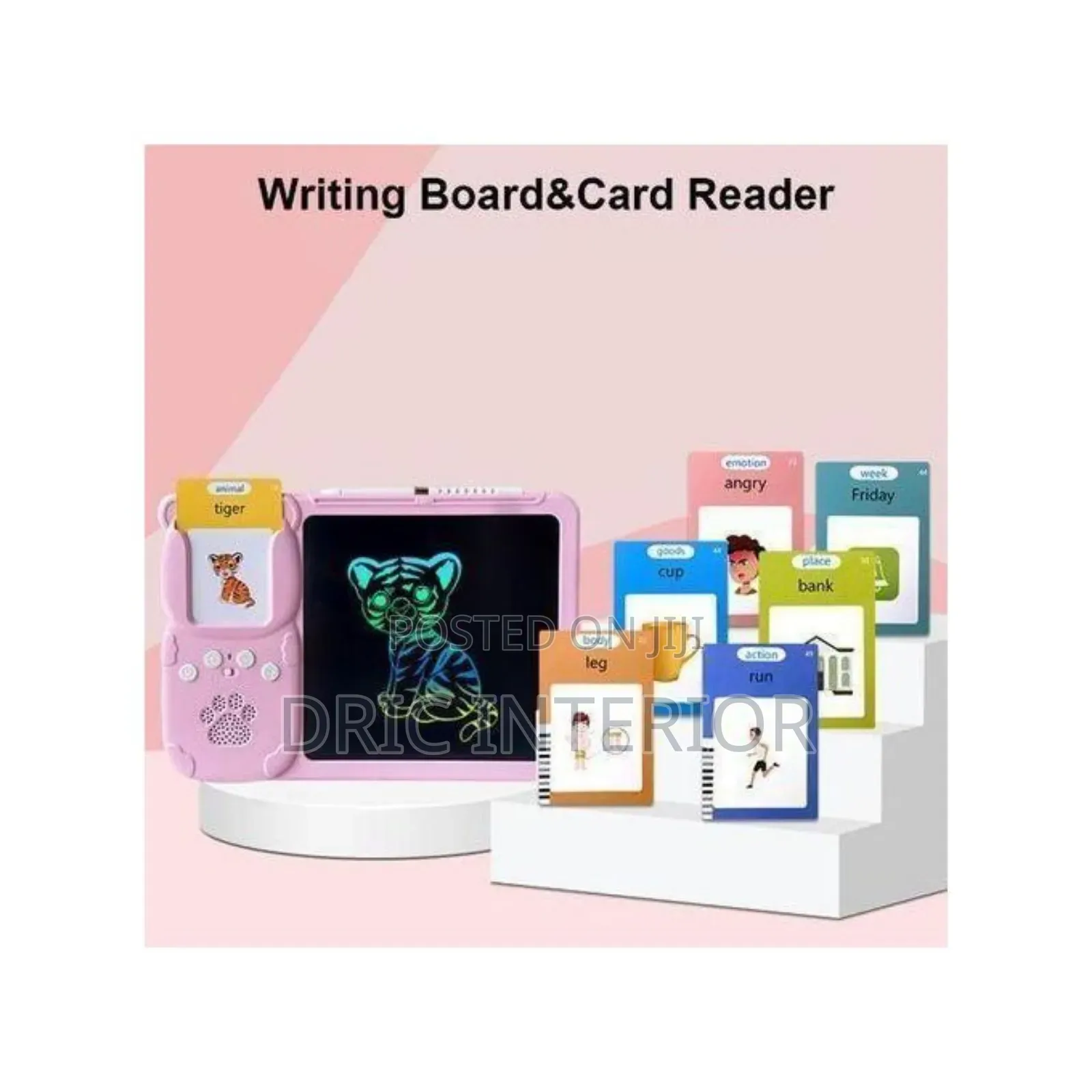 LCD Writing Tablet With Talking Flash Cards Reader