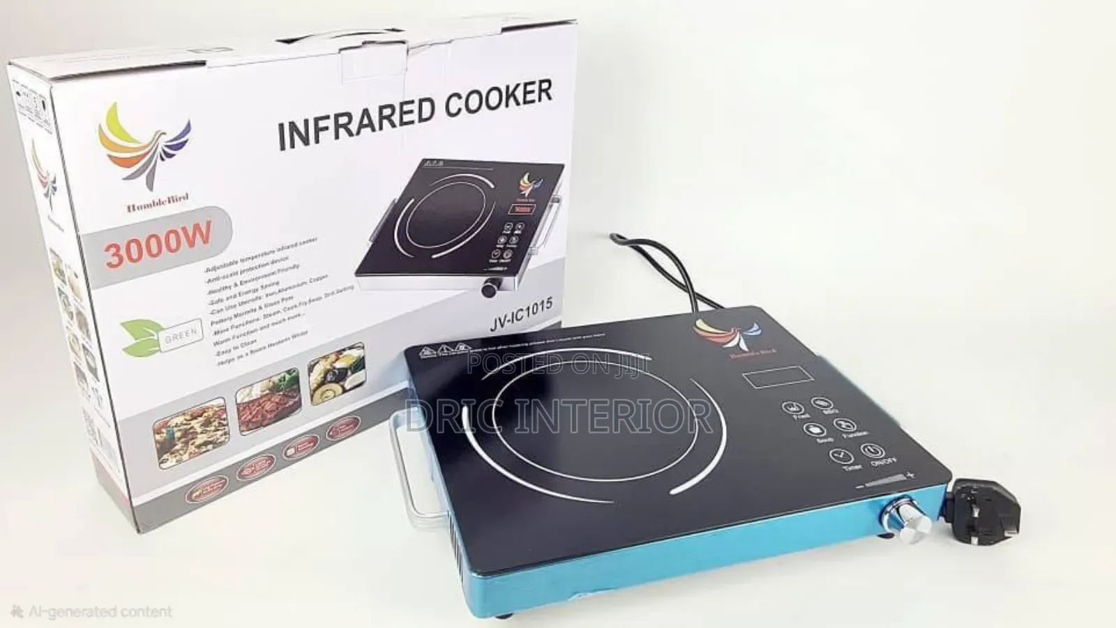3000w Electric Ceramic Induction Infrared Single Cooker/Burner