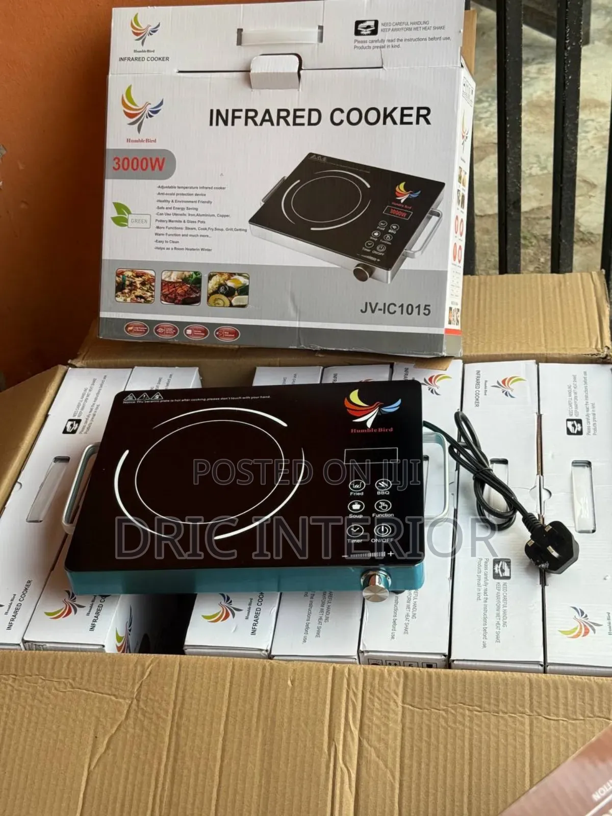 3000w Electric Ceramic Induction Infrared Single Cooker/Burner