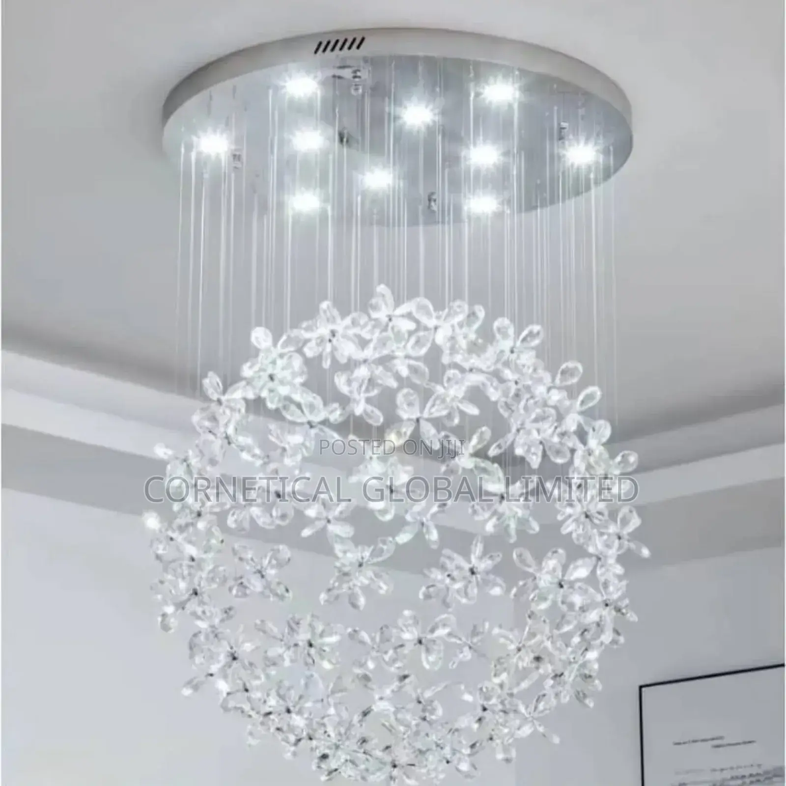 Modern Stylish Luxury Globe Crystal Led Chandelier